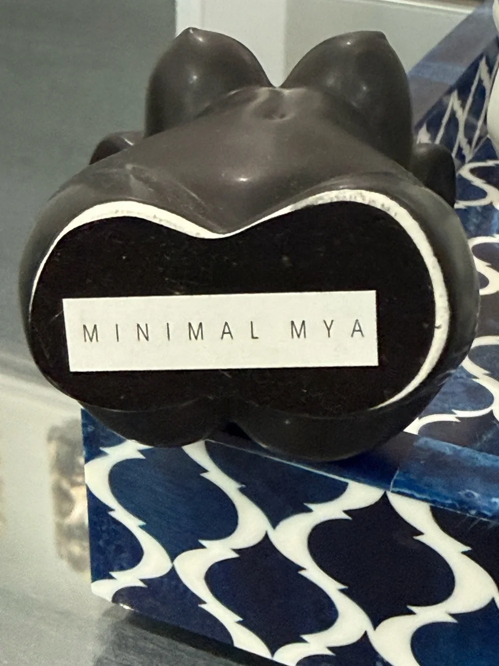 Minimalist Black Female Torso Accent Sculpture